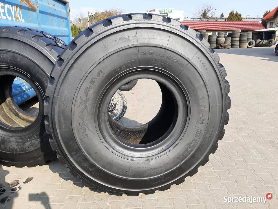 2x Opona używana przemysłowa 265R25 MAXAM MS302 25cale Zaścianki