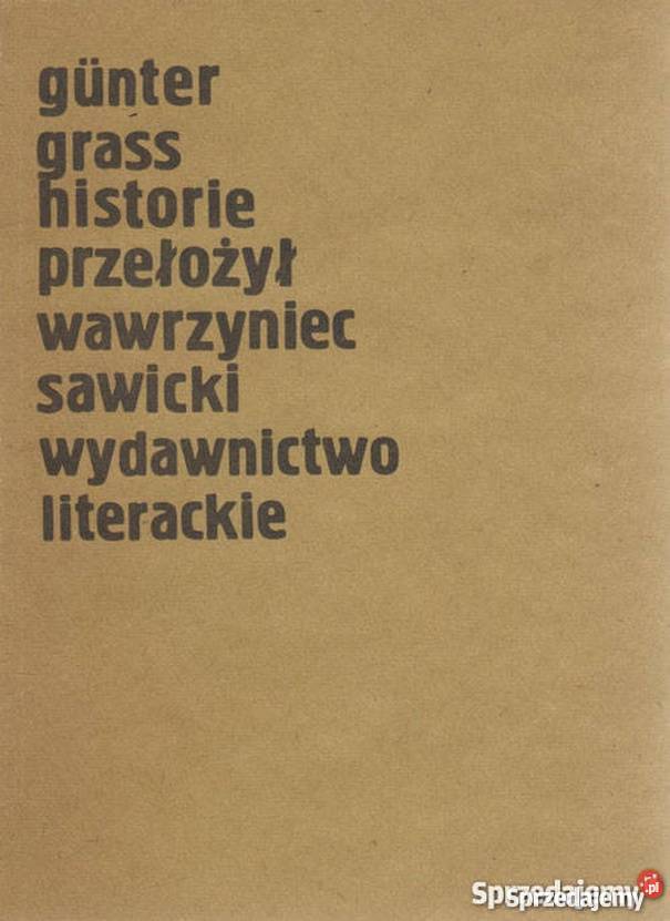 HISTORIE GNTER GRASS Sandomierz sprzedam
