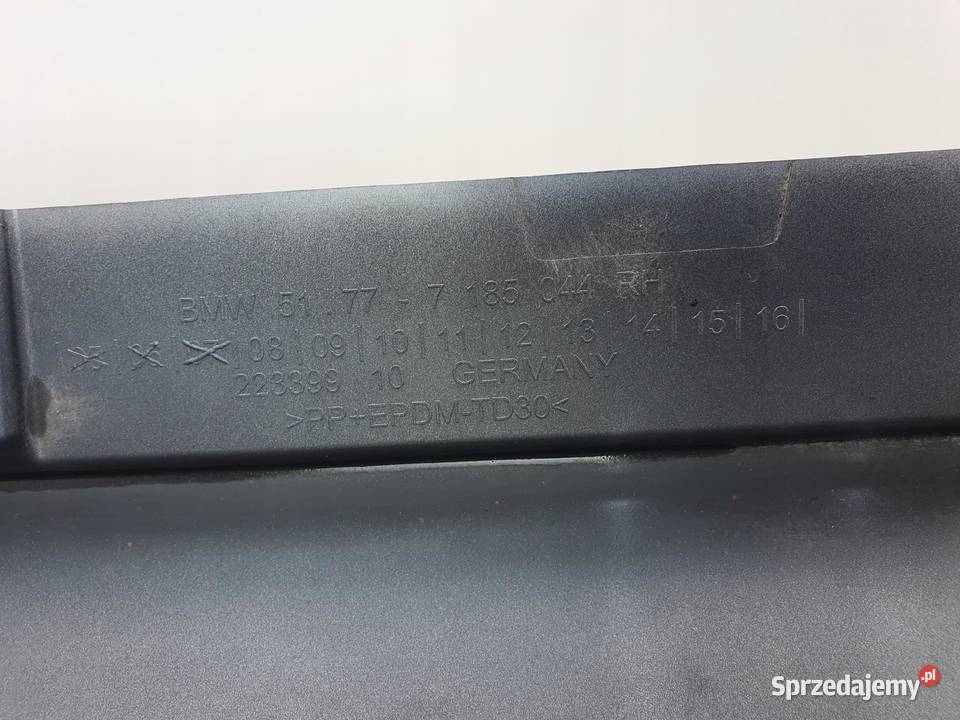 BMW F01 LISTWA PROGOWA PRAWA próg prawy 7207158 Rudka