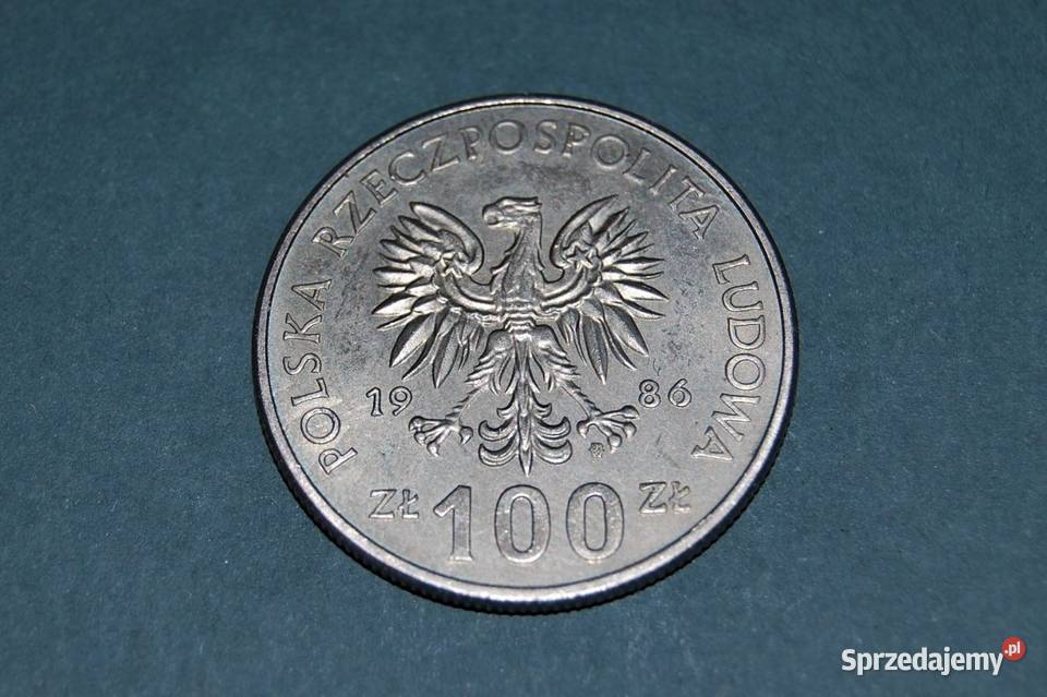 100 1986r Moneta Starocia Numizmatyka Warszawa