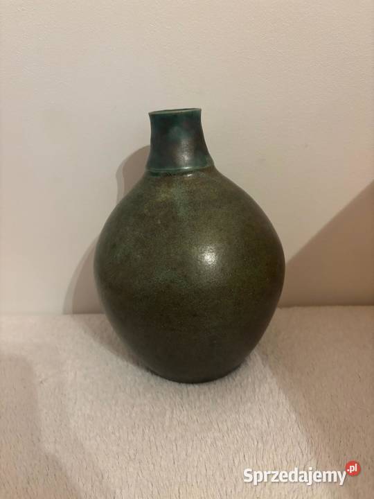 Ceramiczna waza dekoracyjna rękodzieło Belgia pomorskie Stegna