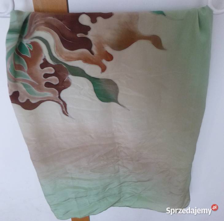 Jedwabna ręcznie malowana chusta Dodatki