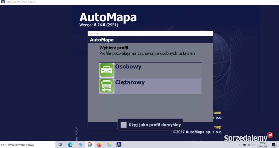 Nawigacja na Laptopa Tir Ciężarowe