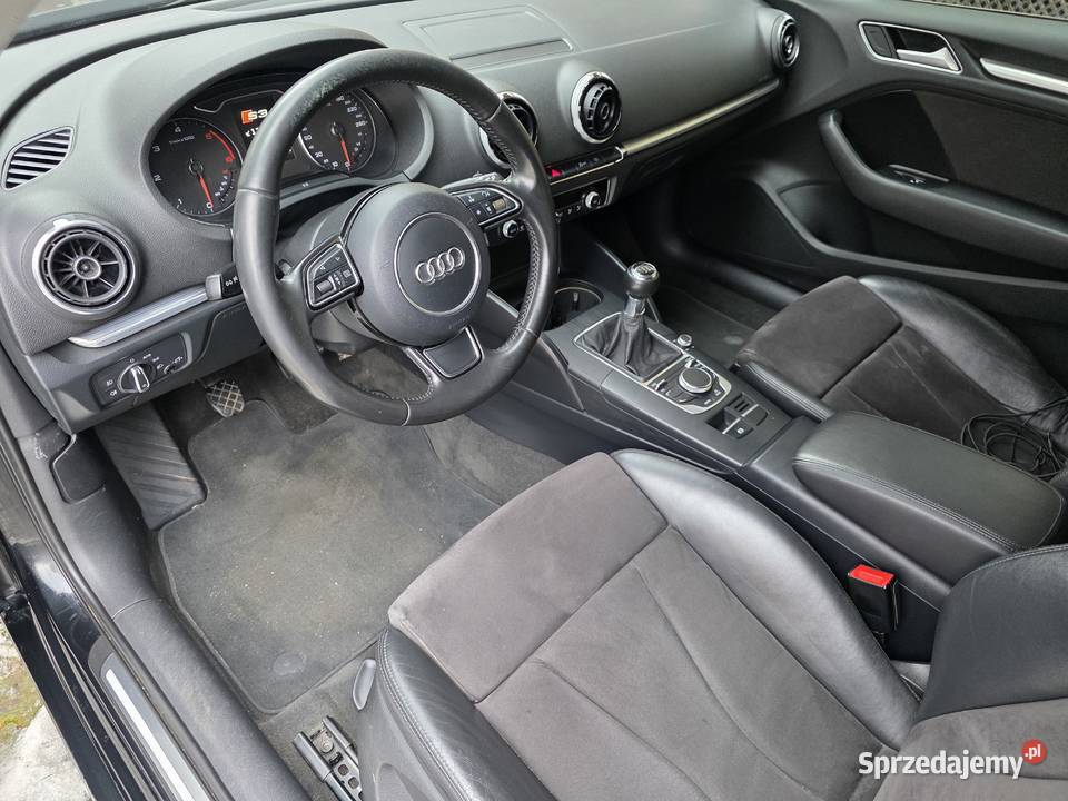 Audi A3 20 150 czarny fotele S3 skórą alkantara Wałbrzych