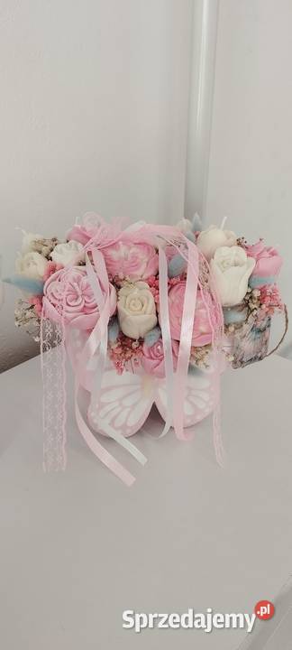 Flower box z świec sojowych Motyl Wręczyca Wielka