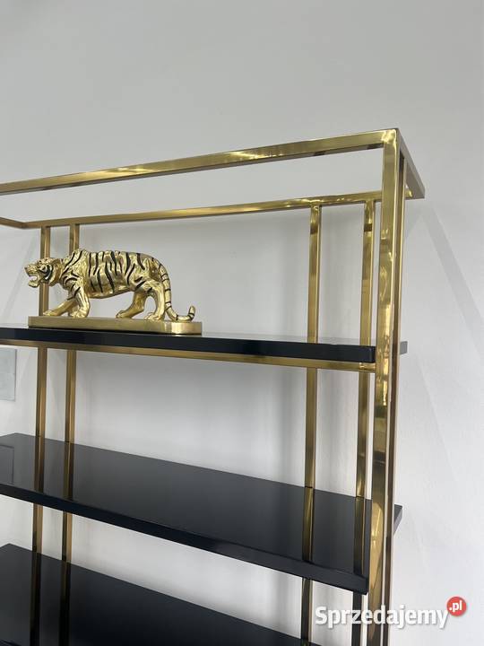 Nowoczesny złoty regał ze stali nierdzewnej Regały Nowy Sącz