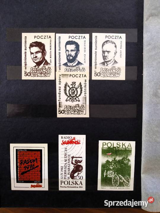 Znaczki i bloczki Poczty Solidarność sprzedam