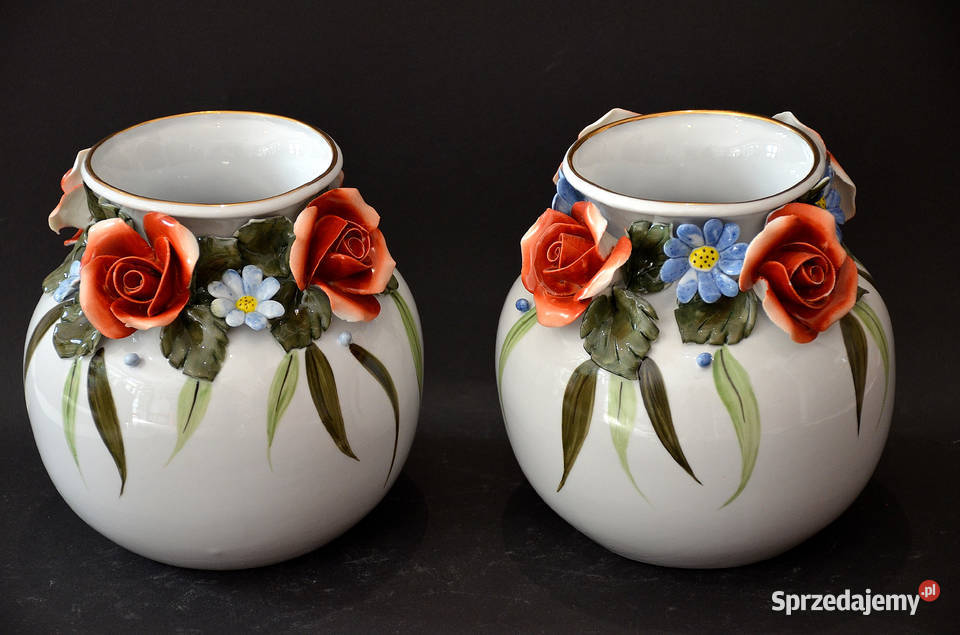 Wazon Wazonik porcelana Alba Iulia Rumunia Porcelana i szkło