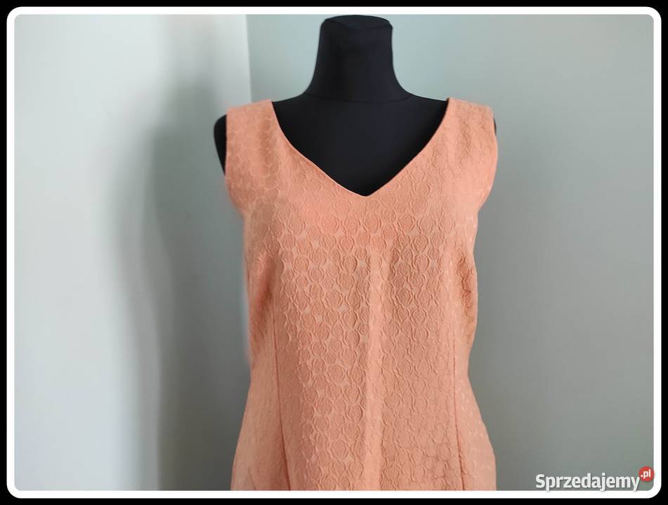 QUIOSQUE Pastelowa morelowa sukienka 42 XL Moda i Styl Płock sprzedam