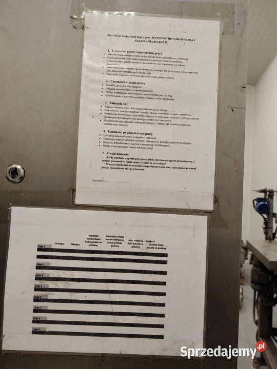 Pakowaczka do warzyw owoców ziemniaków cebuli Rudno Dolne