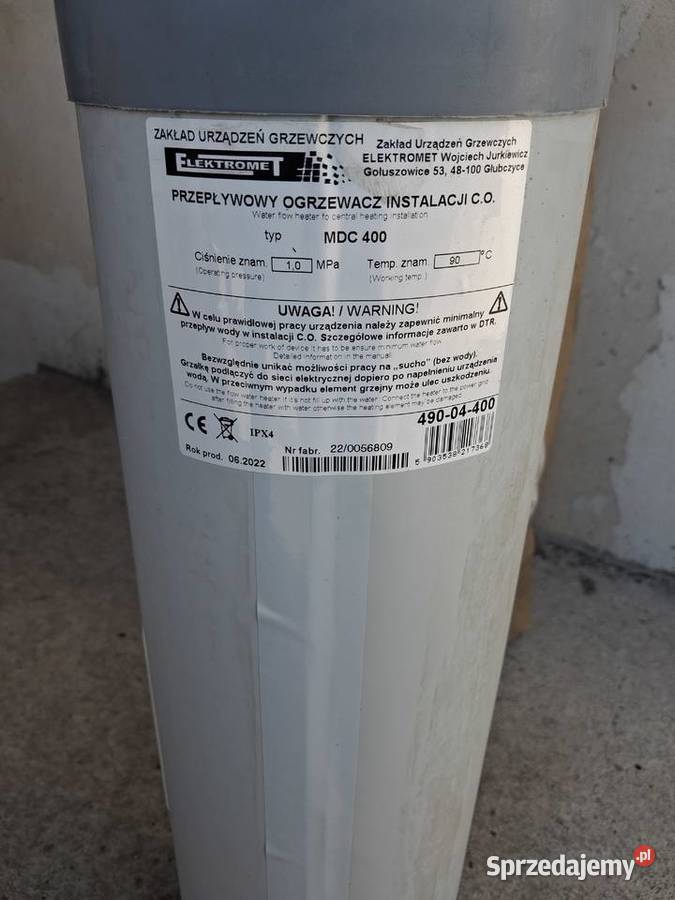 eletryczny przeplywowy ogrzewacz instalacji co