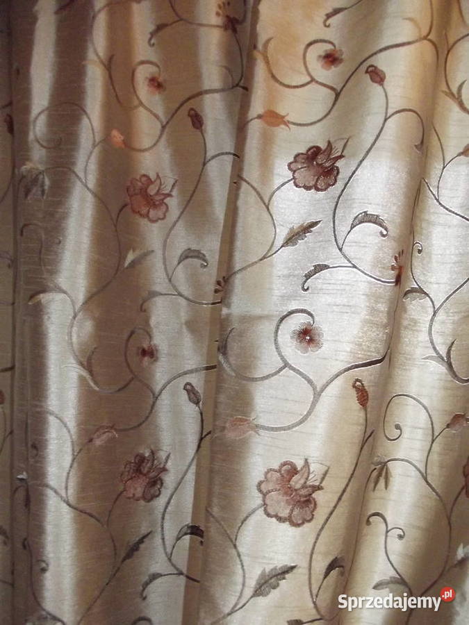 Zasłony tafta haftowana 2 x 140250 śląskie