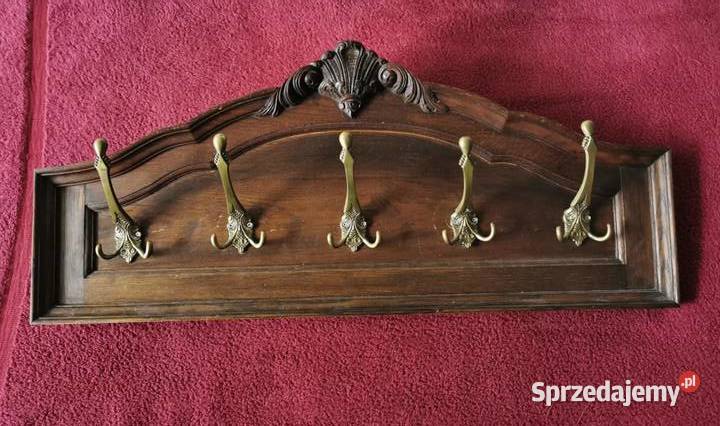 Wieszak drewniany stylowy ścienny Retro Vintage Łask
