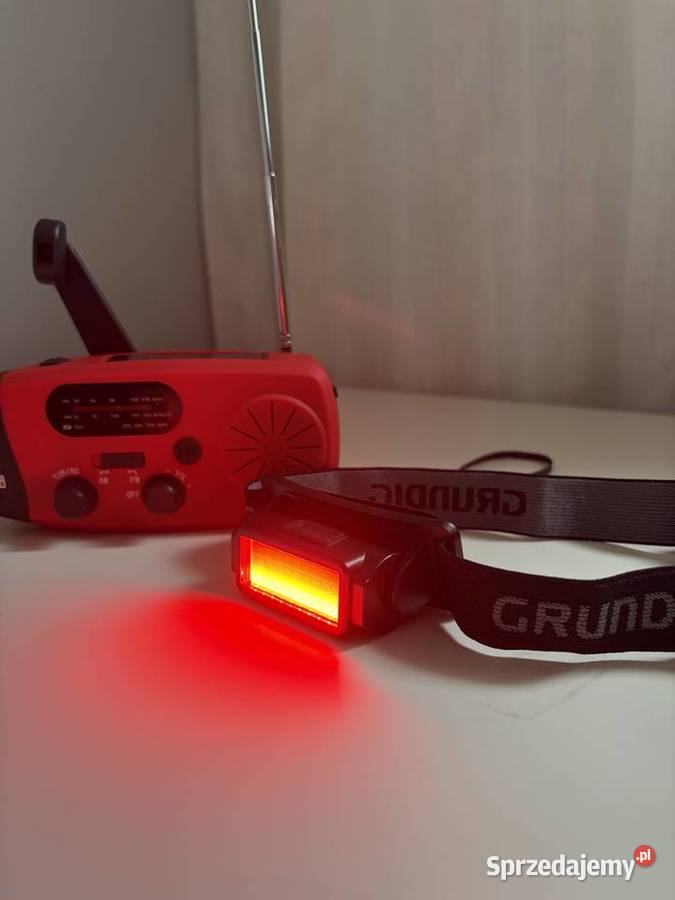Zestaw Survivalowy radio solarne lampa czołowa Praszka