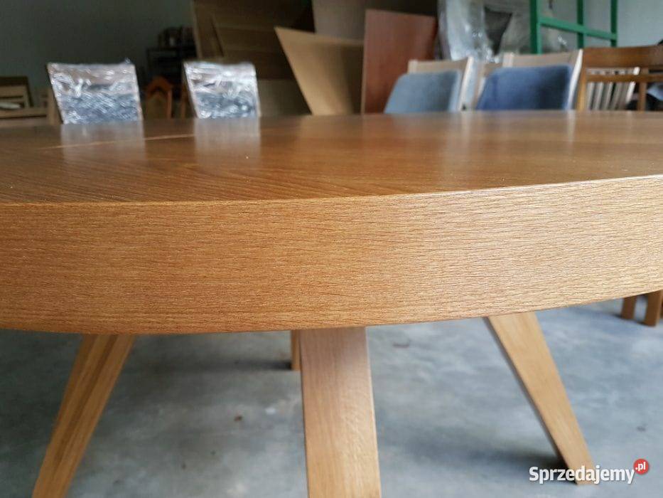 stół okrągły 130 2 wkładki Krosno