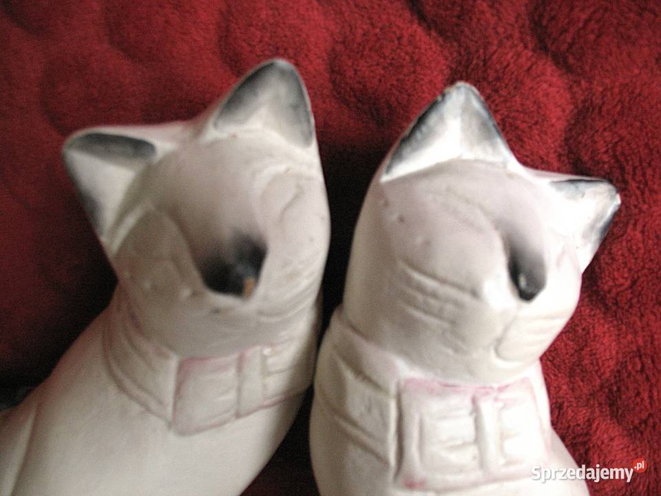 Kot dwa koty z kokardką stare drewno 23 x 9 x 7 Siedlce sprzedam