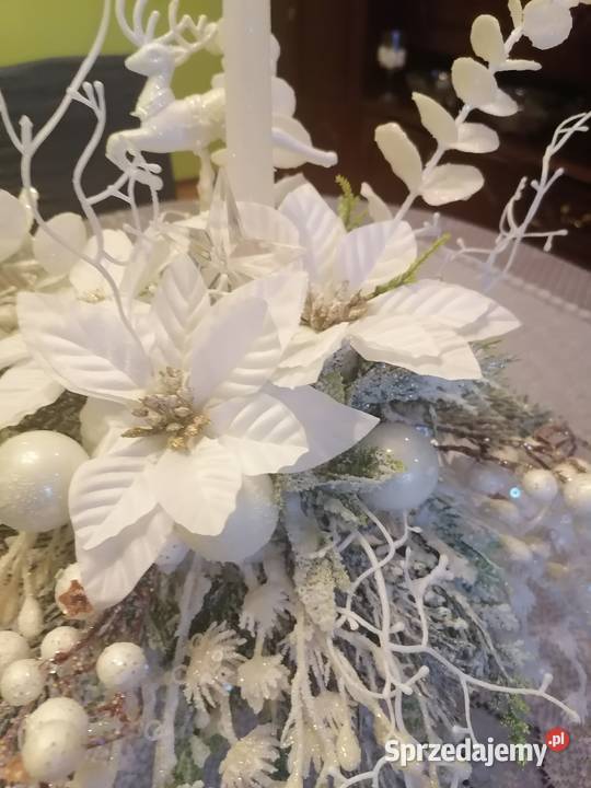 stroik ozdoba bąbki świerk śnieg tuja bombki