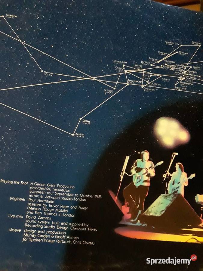 GENTLE GIGANT The Oficial Live 2 LP Chrysalis Rzeszów