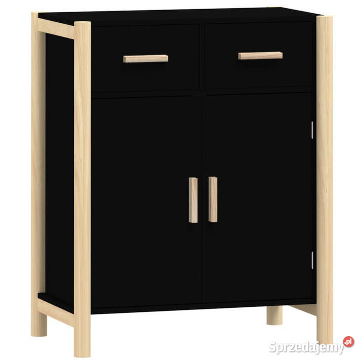 Szafka czarna 62x38x75 materiał drewnopochodny Pozostałe
