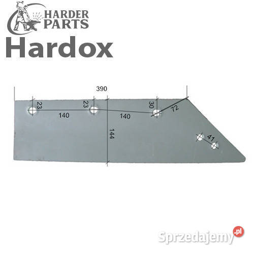 Lemiesz 300hektarów HARDOX 2145P części do pługa Suwałki