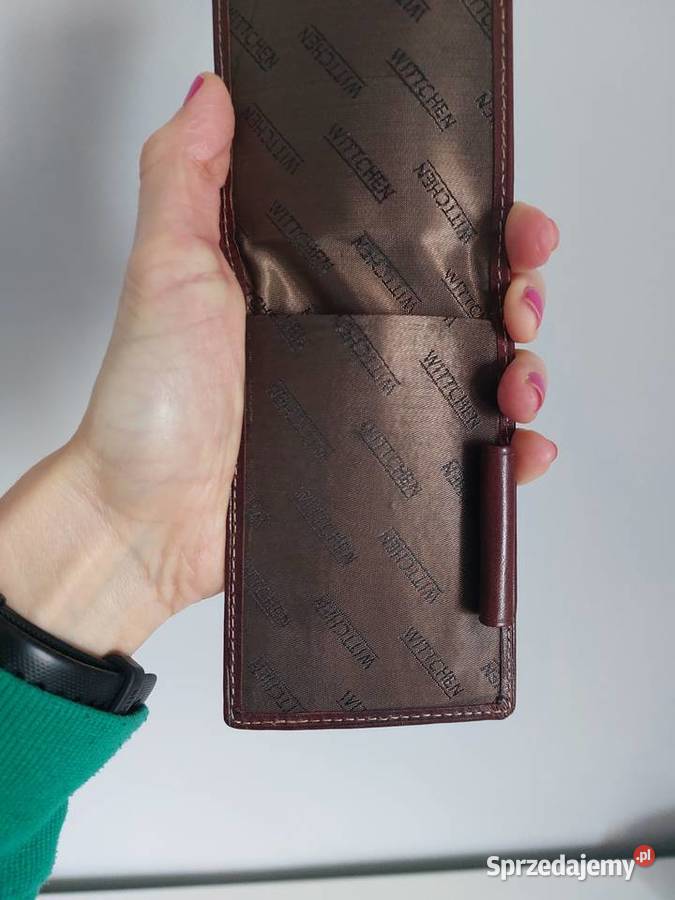 brązowy wizytownik Wittchen skóra notes męski