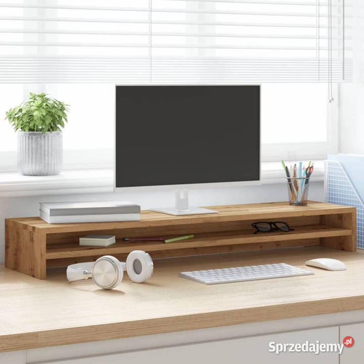 Podstawka pod monitor dąb artisan 100x24x13 mazowieckie Warszawa