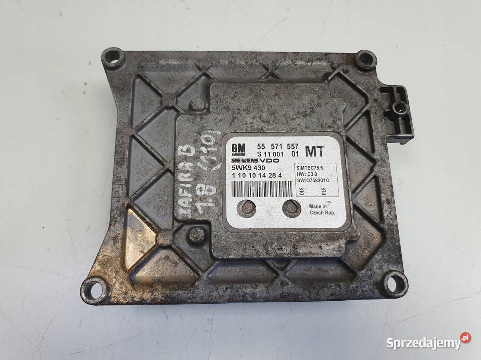 Opel Zafira B 18 16V STEROWNIK SILNIKA komputer Rudka