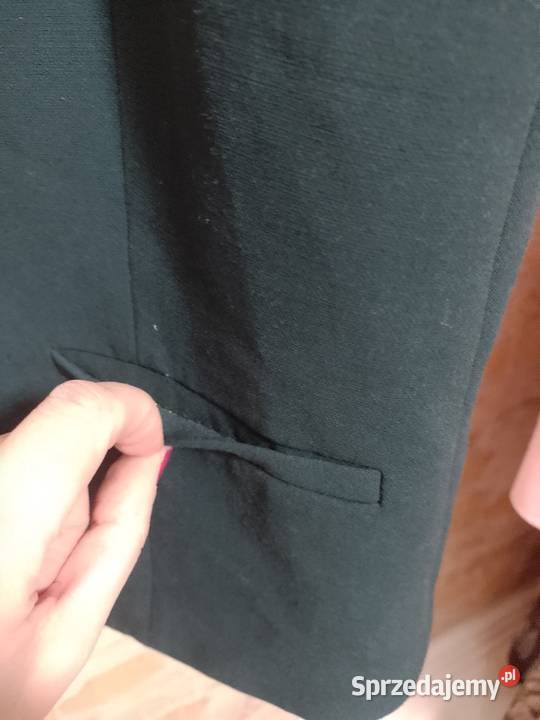 463XL WEw Zielona biznesowa kamizelka