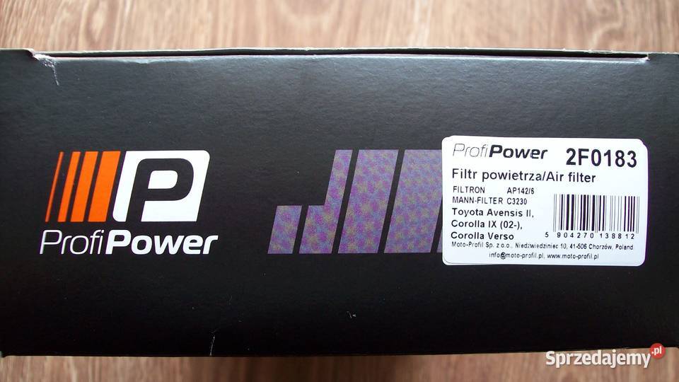 Nowy filtr powietrza i kabinowy do Toyota Pozostałe Reda