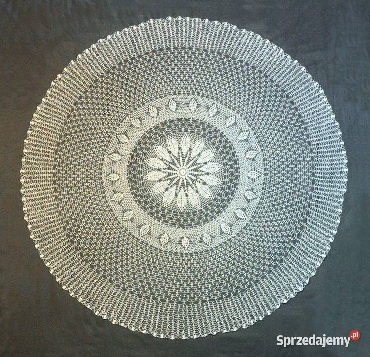 Obrus szydełkowy serweta 135 biały Kluczbork sprzedam