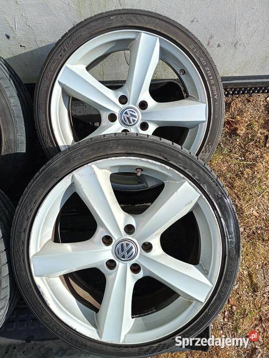 Alusy felgi VW Volkswagen 5x112 z oponami 4 Nowa Sól