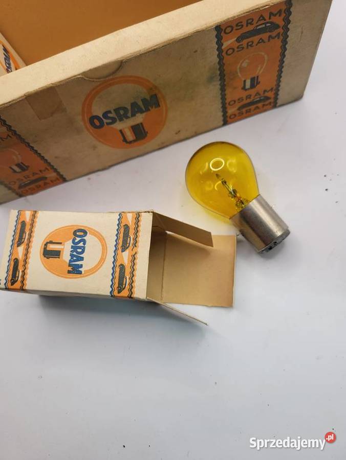 ŻARÓWKI 6V OSRAM 3 SZTUKI NOWE ŻÓŁTE Z EPOKI