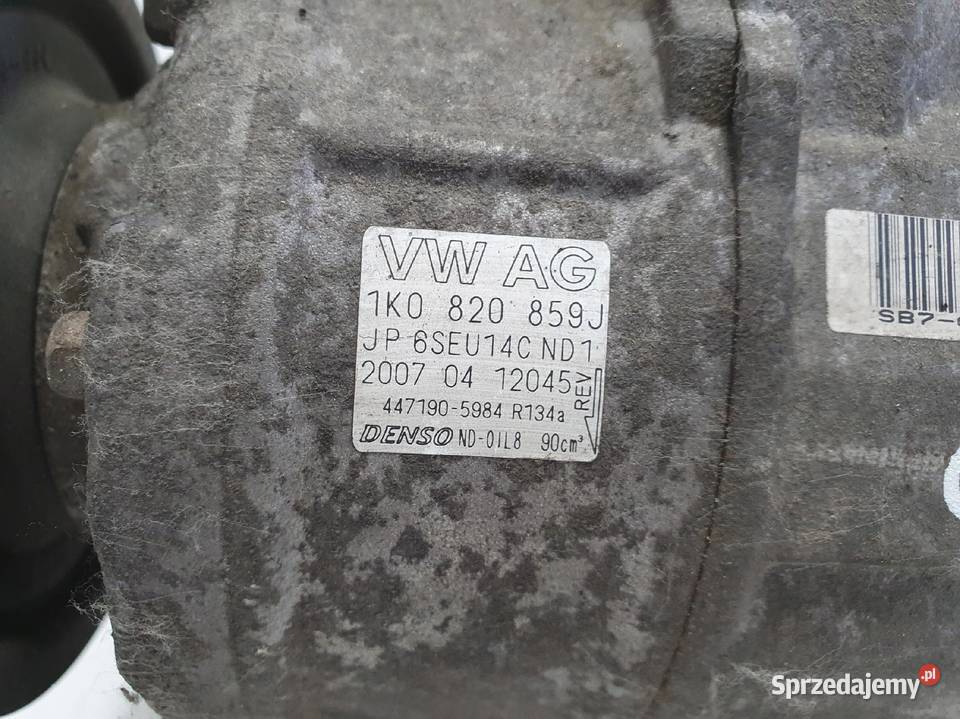 SPRĘŻARKA KLIMATYZACJI VW Golf VI 14 16V Kompresory klimatyzacji Chełm