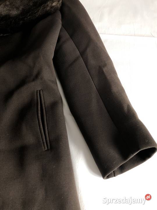Płaszcz zimowy damski zamszowy TISSU France Kołobrzeg