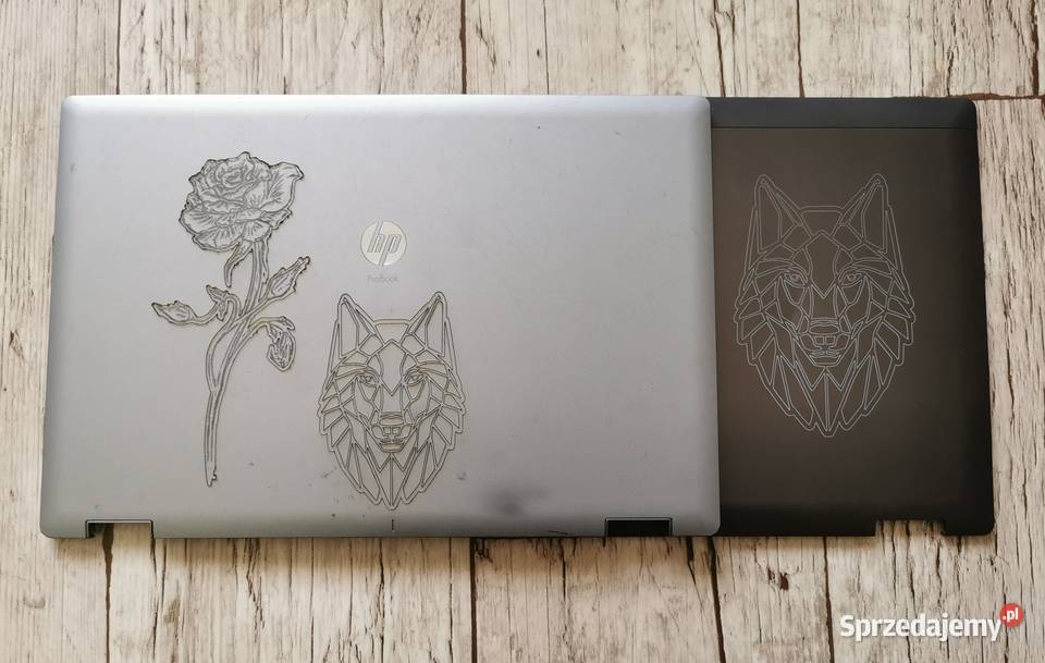 Personalizacja laptopa kompa grawer na klapie Jankowice