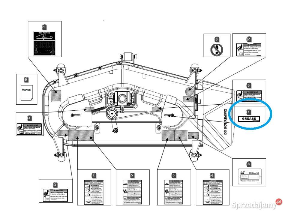 Naklejka informująca LS Tractor 40255437 Pozostałe Tajęcina