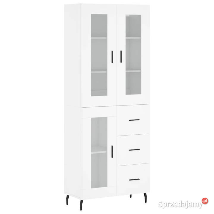 Witrynka biała 695x34x180 materiał