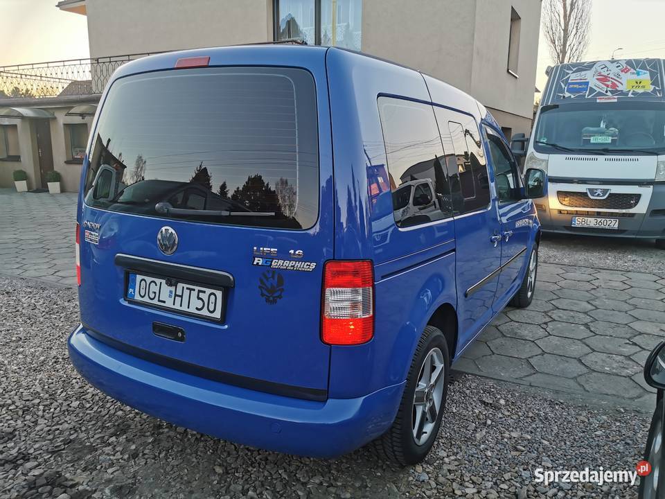 sprzedam vw caddy 16 mpi gaz klima 5 osobowy sprzedam