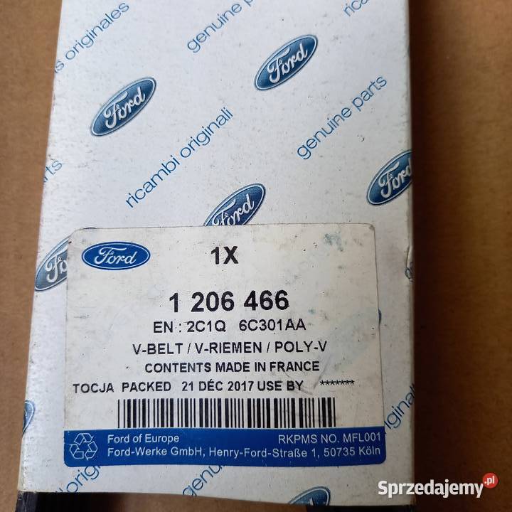 1206466 Pasek wieloklinowy FORD Transit 20 TDCi Elementy napędu