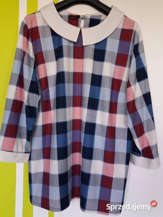 XL4850 Przemiła bluzka w kratkę produkt polski Gliwice