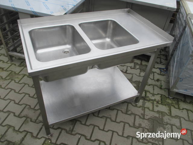 ZLEW GASTRONOMICZNY 2 KOMOROWY Z PÓŁKĄ 1207085 Ostrów Wielkopolski
