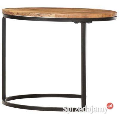 vidaXL Stoliki wsuwane pod siebie 2 lite drewno Stoliki kawowe i ławy Warszawa