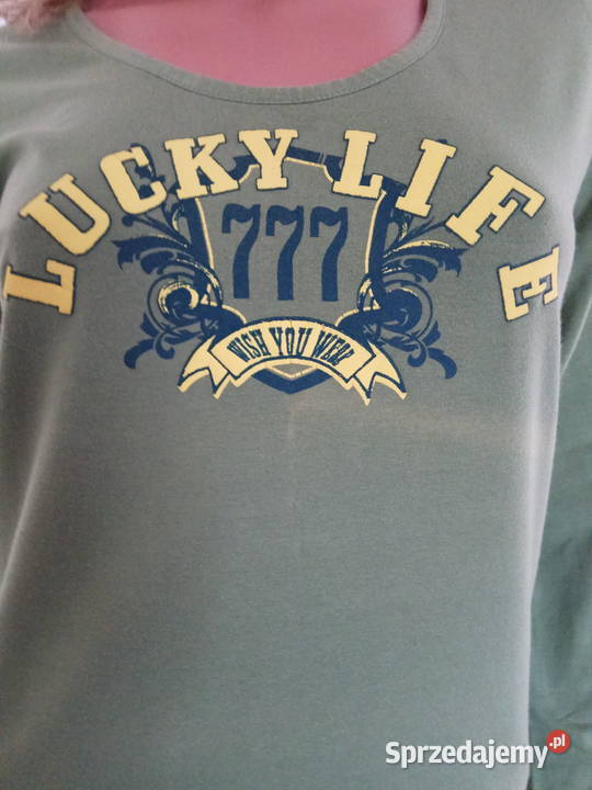 Tshirt line zielony z nadrukiem r 363840 śląskie Pszczyna