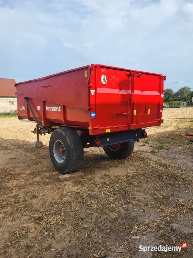 Przyczepa skorupowa Brimont 8 ton Przyczepy rolnicze Chojewo
