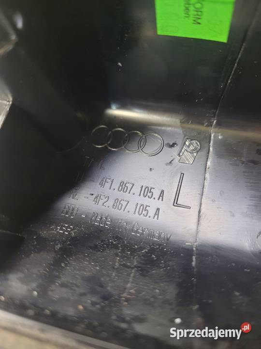 PODŁOKIETNIK LEWYCH DRZWI AUDI A6 C6 4F1867105A osobowe śląskie Przystajń sprzedam