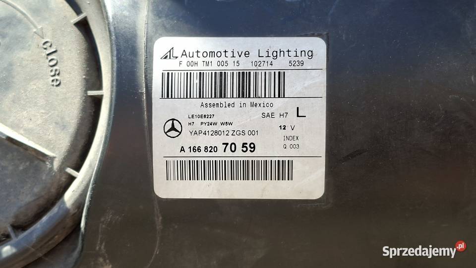 Lampa przednia ml 166 dolnośląskie Bielawa sprzedam
