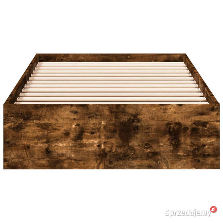 Rama łóżka z szufladami przydymiony dąb 100x200