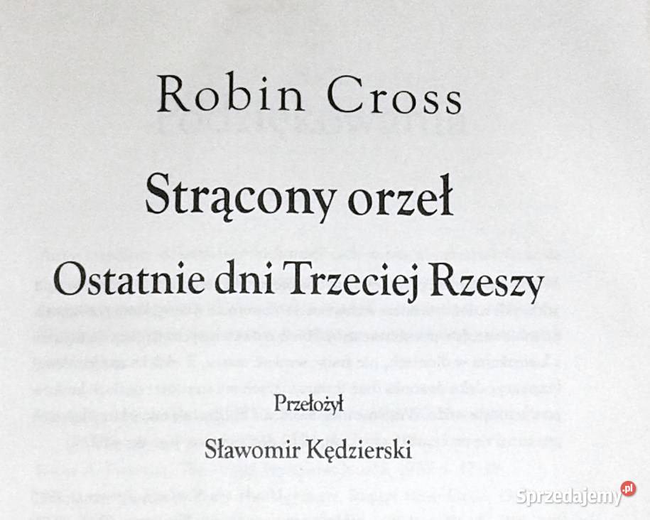 Strącony orzeł Ostatnie dni Trzeciej Rzeszy Chełm