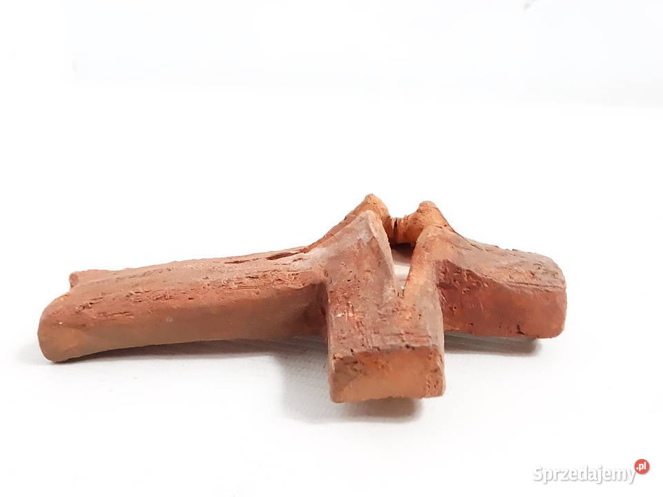 Ceramiczny Krzyż Ścienny Rękodzieło Gliniana Obrazki i obrazy