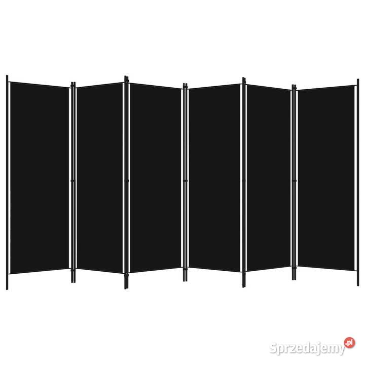 Parawan 6panelowy czarny 300 x 180 WM320730 Pozostałe Warszawa